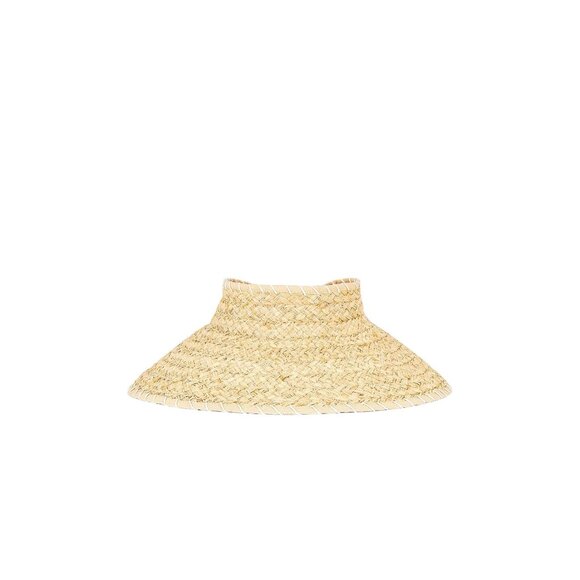 LSPACE Del Mar Visor in Natural One Size New Womens Straw Hat - Picture 2 of 12
